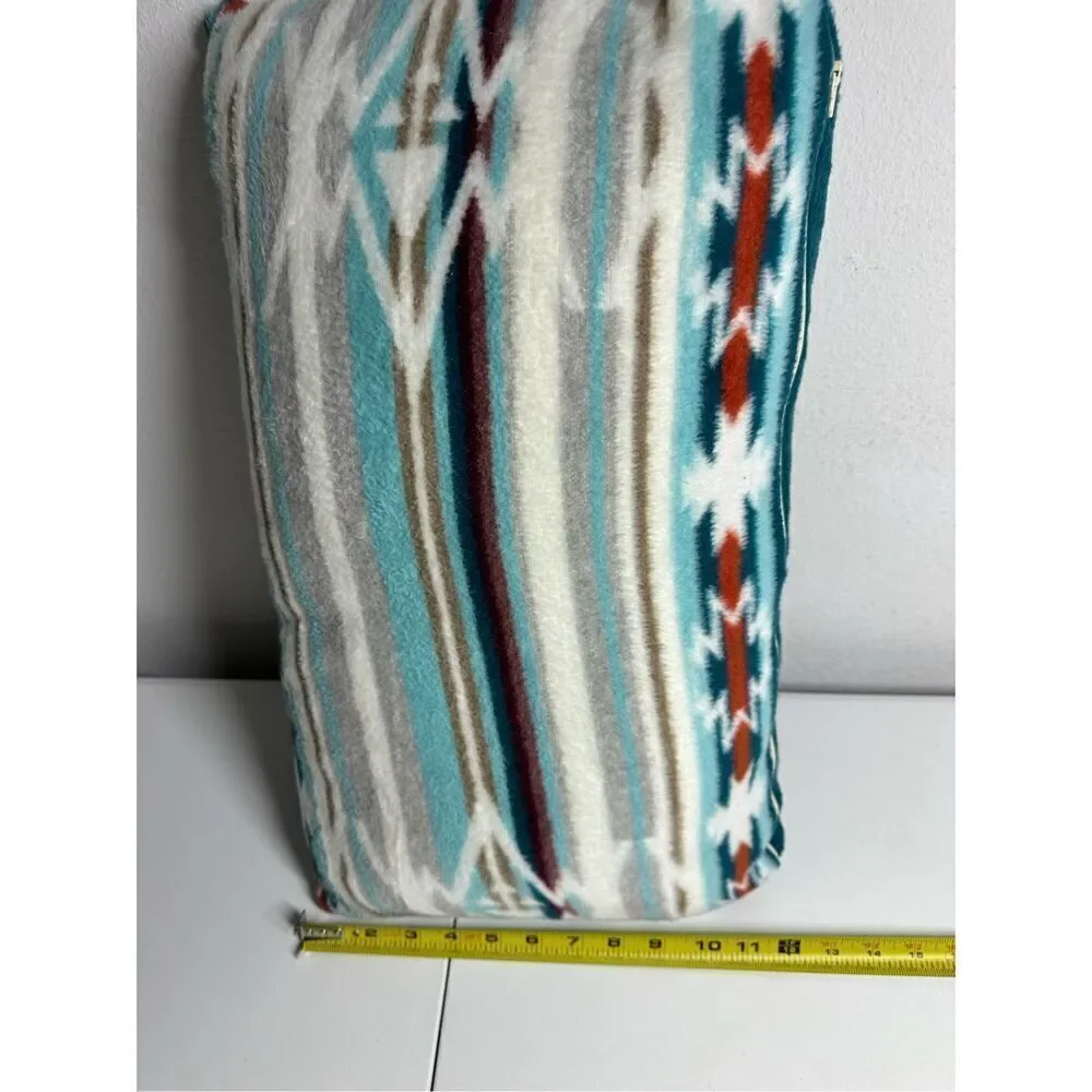 Rare NWT The Alpine Chalet Southwestern Aztec Soft Plush Pillow 22”x12” Feather